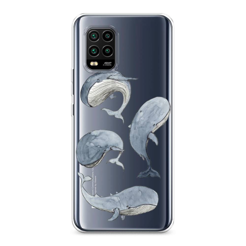 

Чехол Awog на Xiaomi Mi 10 Lite "Киты", Разноцветный, 38550-1
