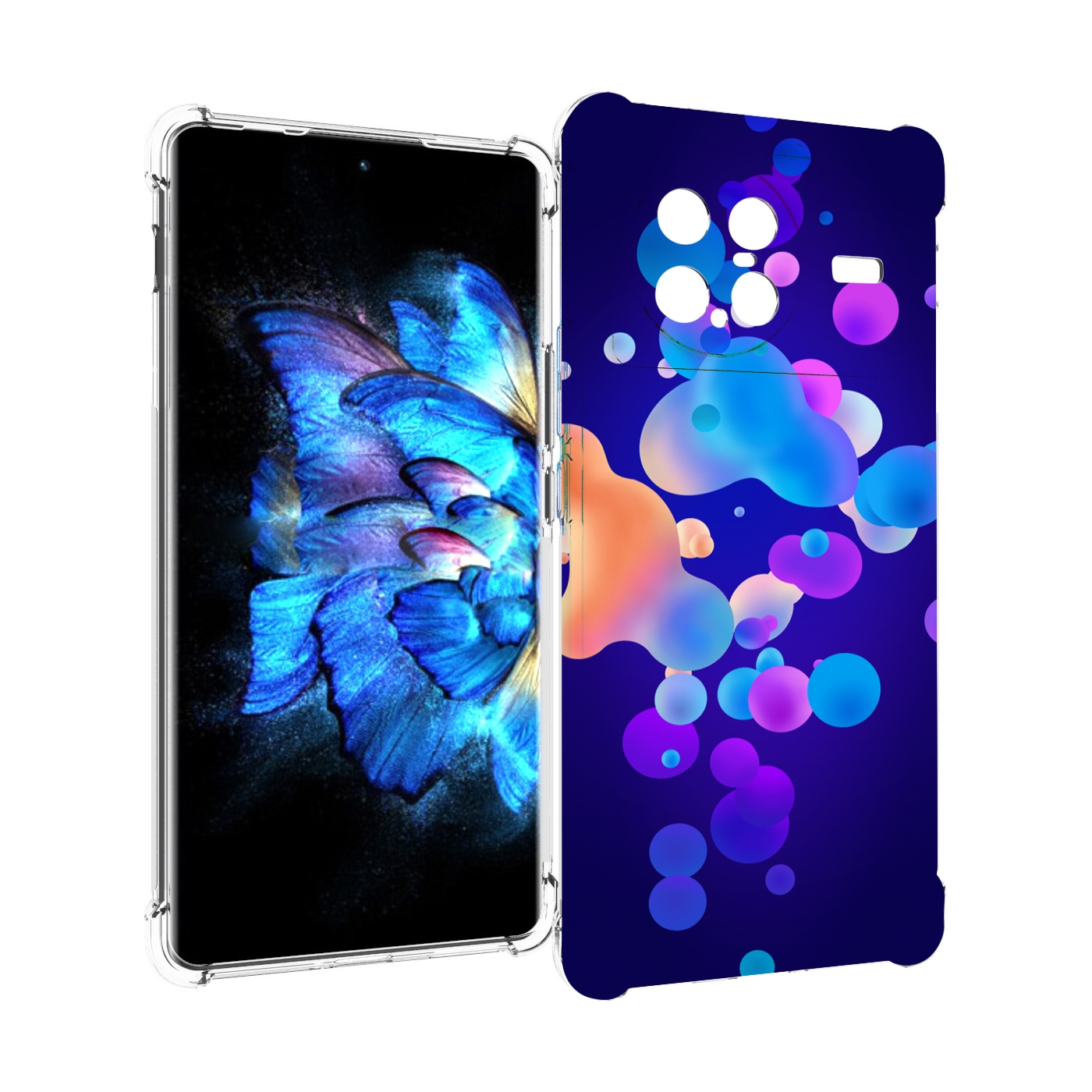 

Чехол MyPads абстрактные-пузырьки для Vivo X Note 5G, Прозрачный, Tocco