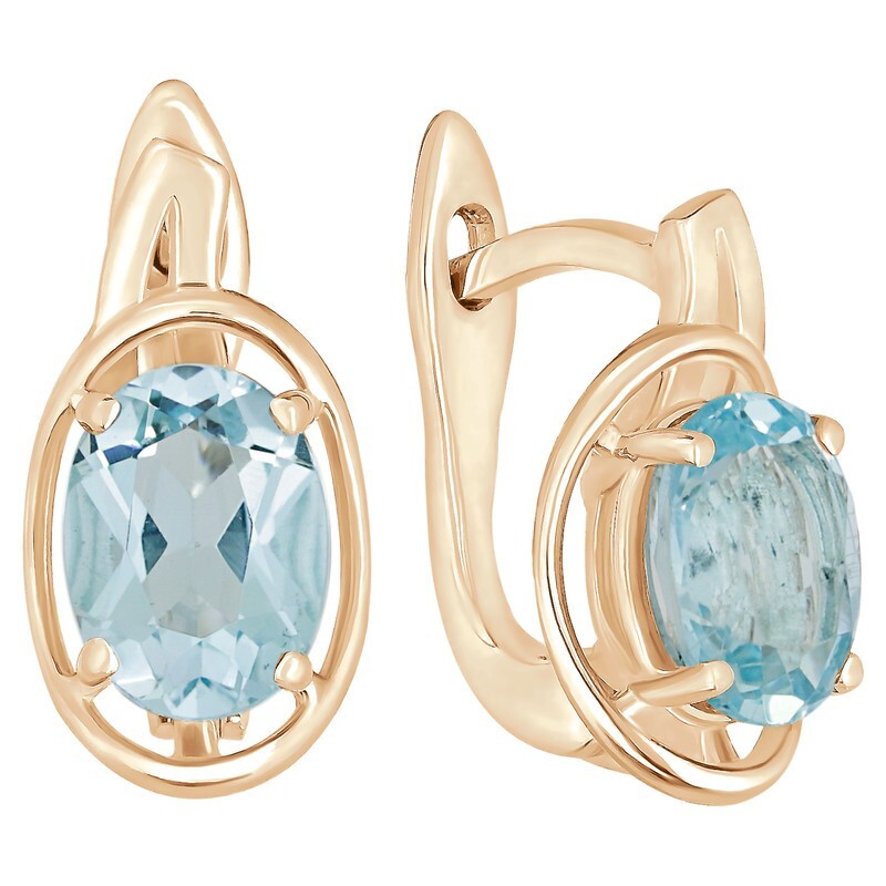 

Серьги из серебра с топазом LAZURIT-ONLINE 7755PG, 7755PG