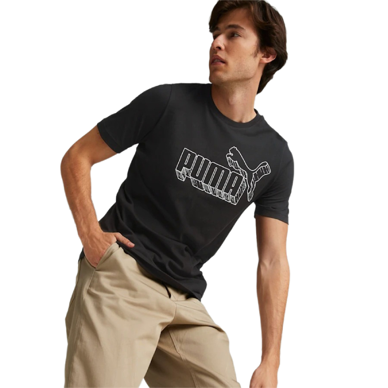 

Футболка мужская PUMA No.1 Logo Graphic Tee 67174101 черная XL, Черный, No.1 Logo Graphic Tee