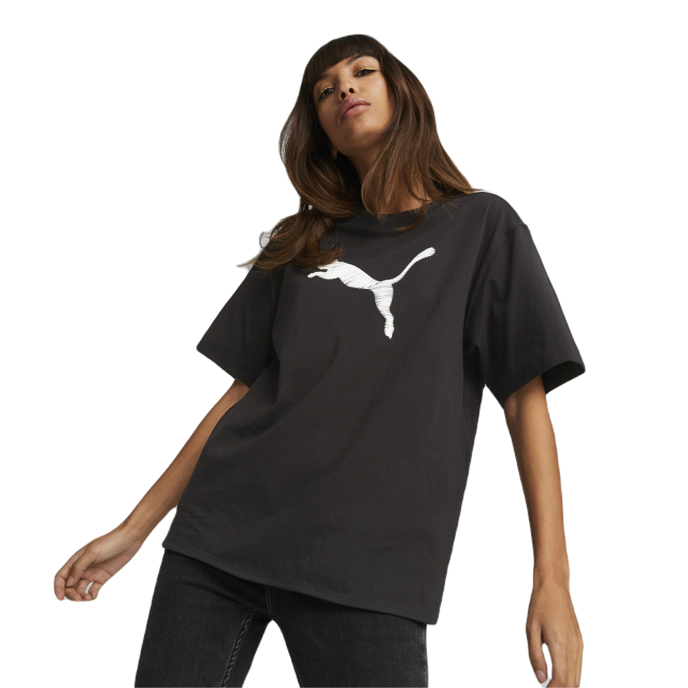 

Футболка женская PUMA Her Tee 67310701 черная XS, Черный, Her Tee