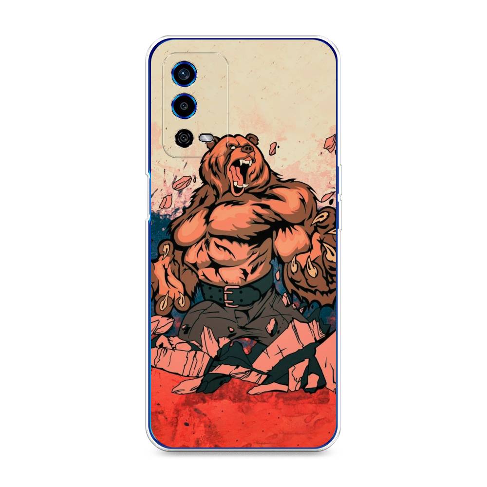 

Чехол Awog на Oppo A55 4G "Медведь с флагом РФ", Разноцветный, 259150-2
