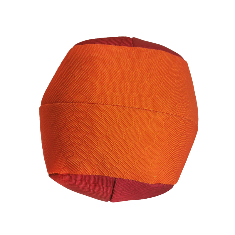 фото Игрушка-пищалка для собак chomper мяч с пищалкой, оранжевый, 14 см, 1 шт