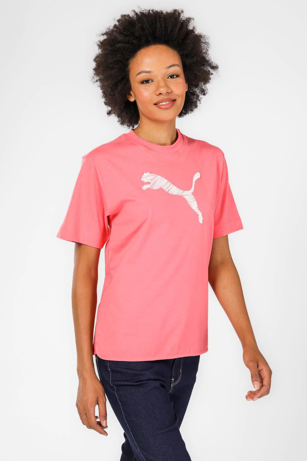 Футболка женская PUMA Her Tee 67310763 розовая XS