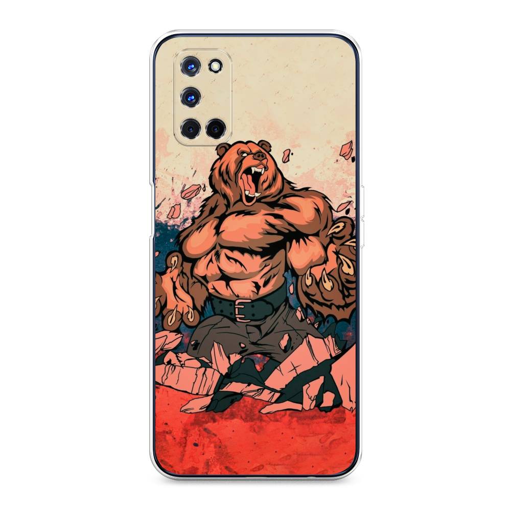 

Чехол Awog на Oppo A52/A72 "Медведь с флагом РФ", Разноцветный, 253150-2