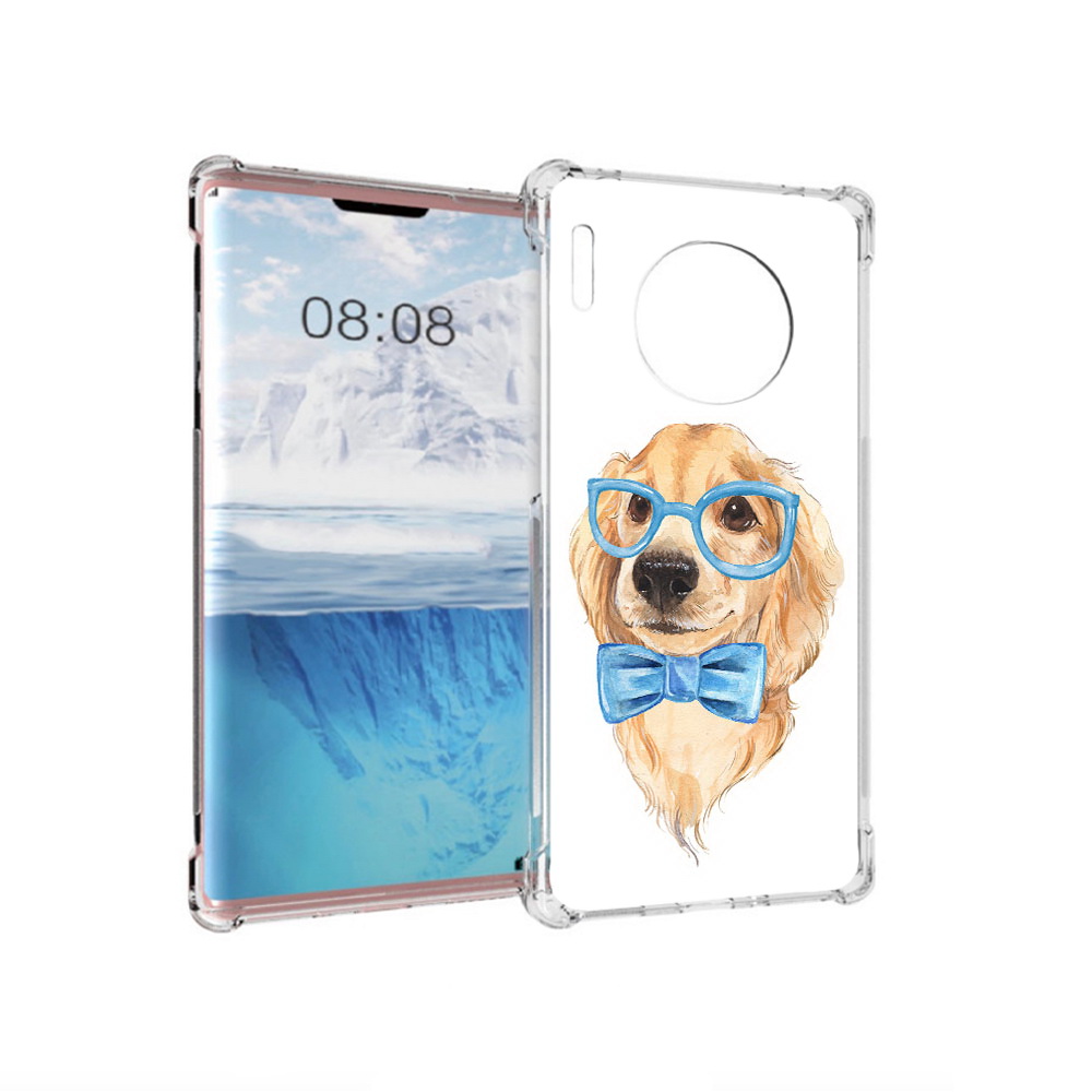 

Чехол MyPads Tocco для Huawei Mate 30 Pro Собака интеллигент, Прозрачный, Tocco