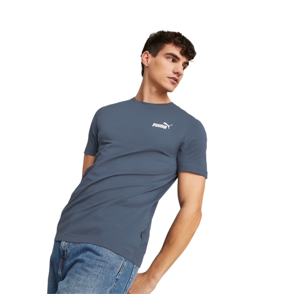 

Футболка мужская PUMA Ess Small Logo Tee 58666961 синяя XL, Синий, Ess Small Logo Tee