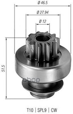 

Бендикс стартера MAGNETI MARELLI 940113020227