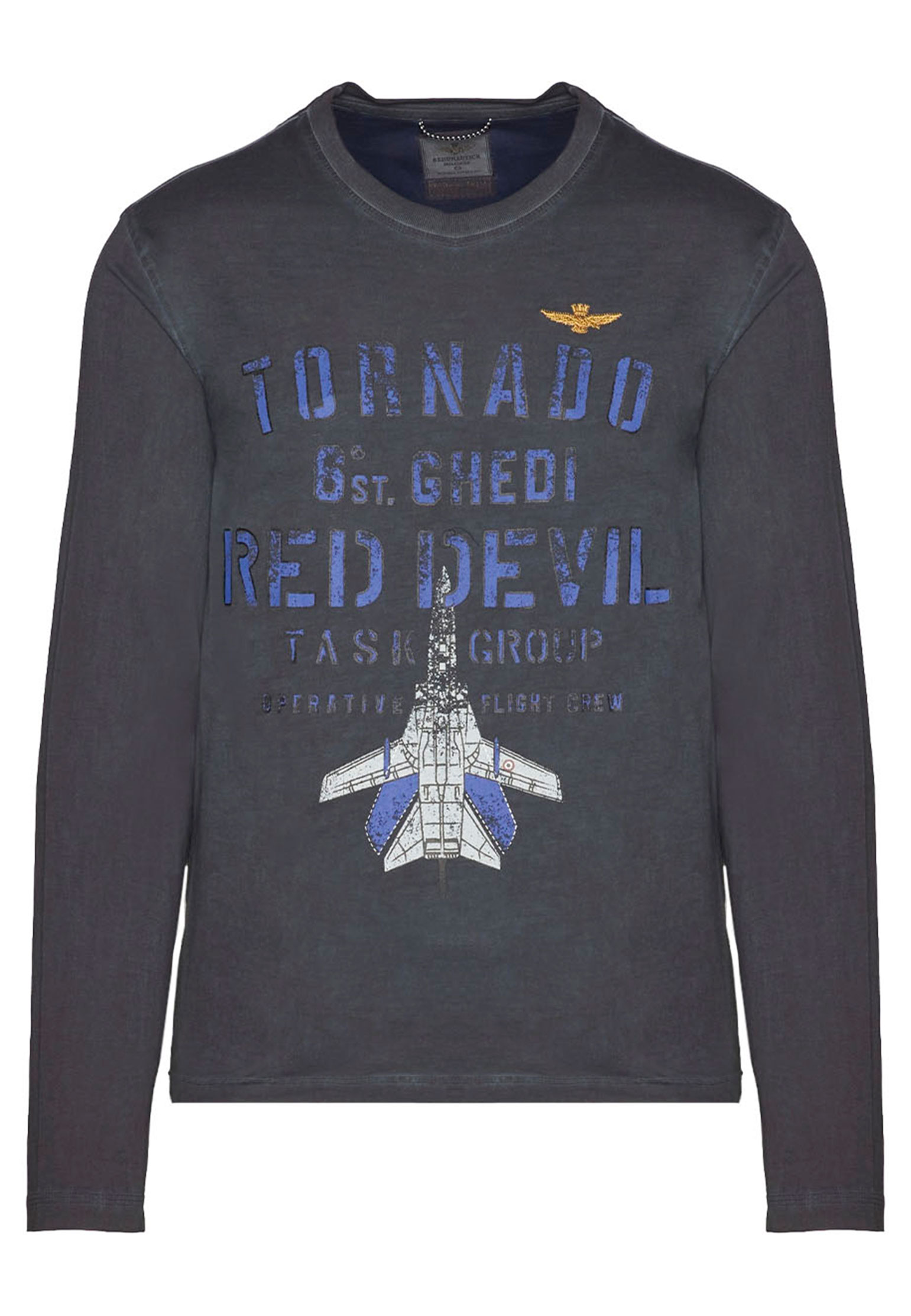 

Лонгслив мужской Aeronautica Militare 128749 синий 3XL, 128749