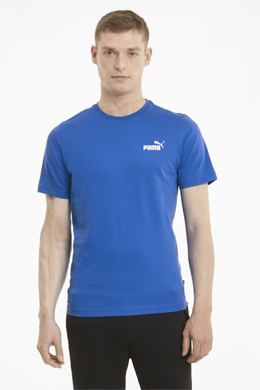 

Футболка мужская PUMA Ess Small Logo Tee 58666858 синяя L, Синий, Ess Small Logo Tee
