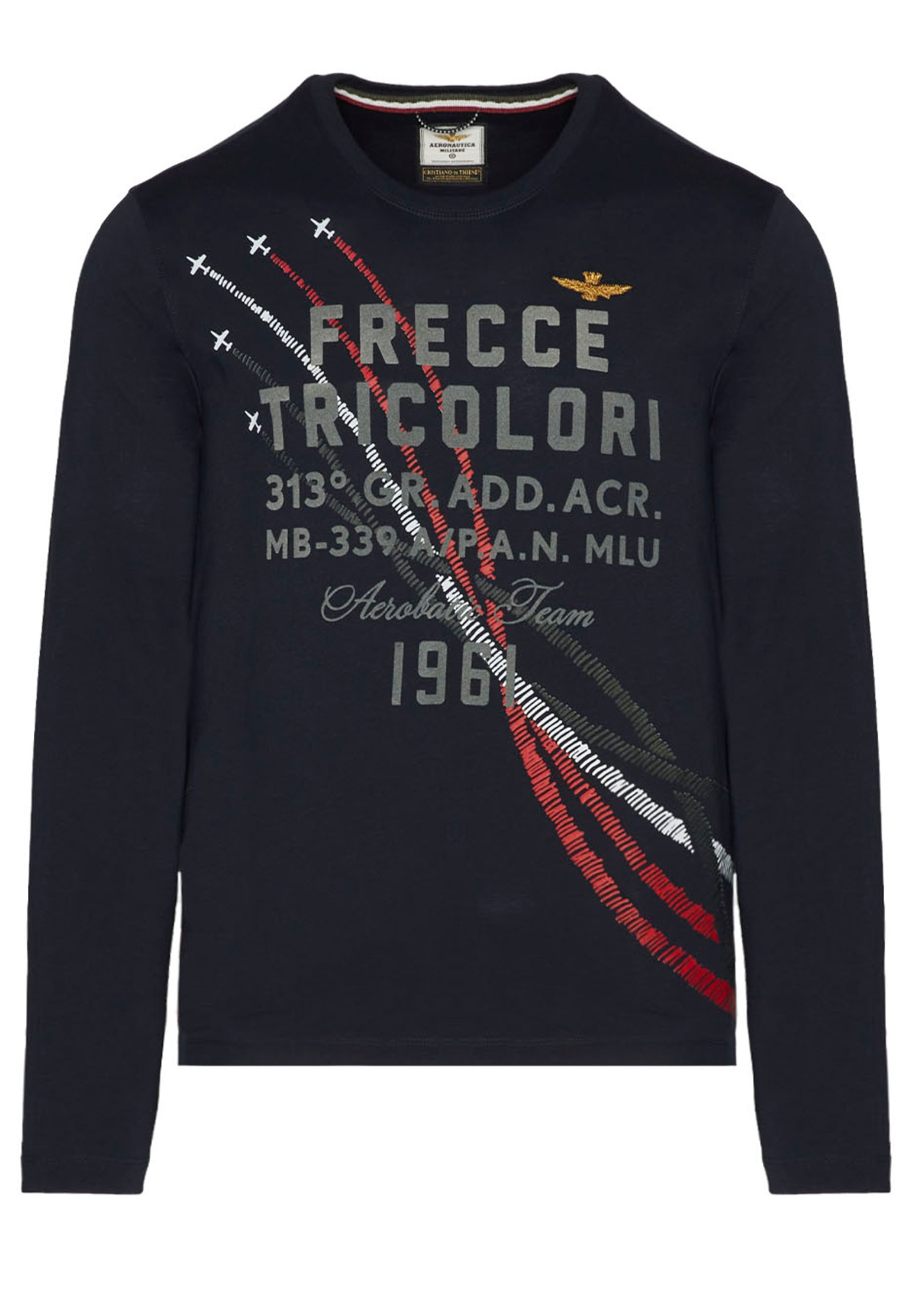 

Лонгслив мужской Aeronautica Militare 138187 синий S, 138187