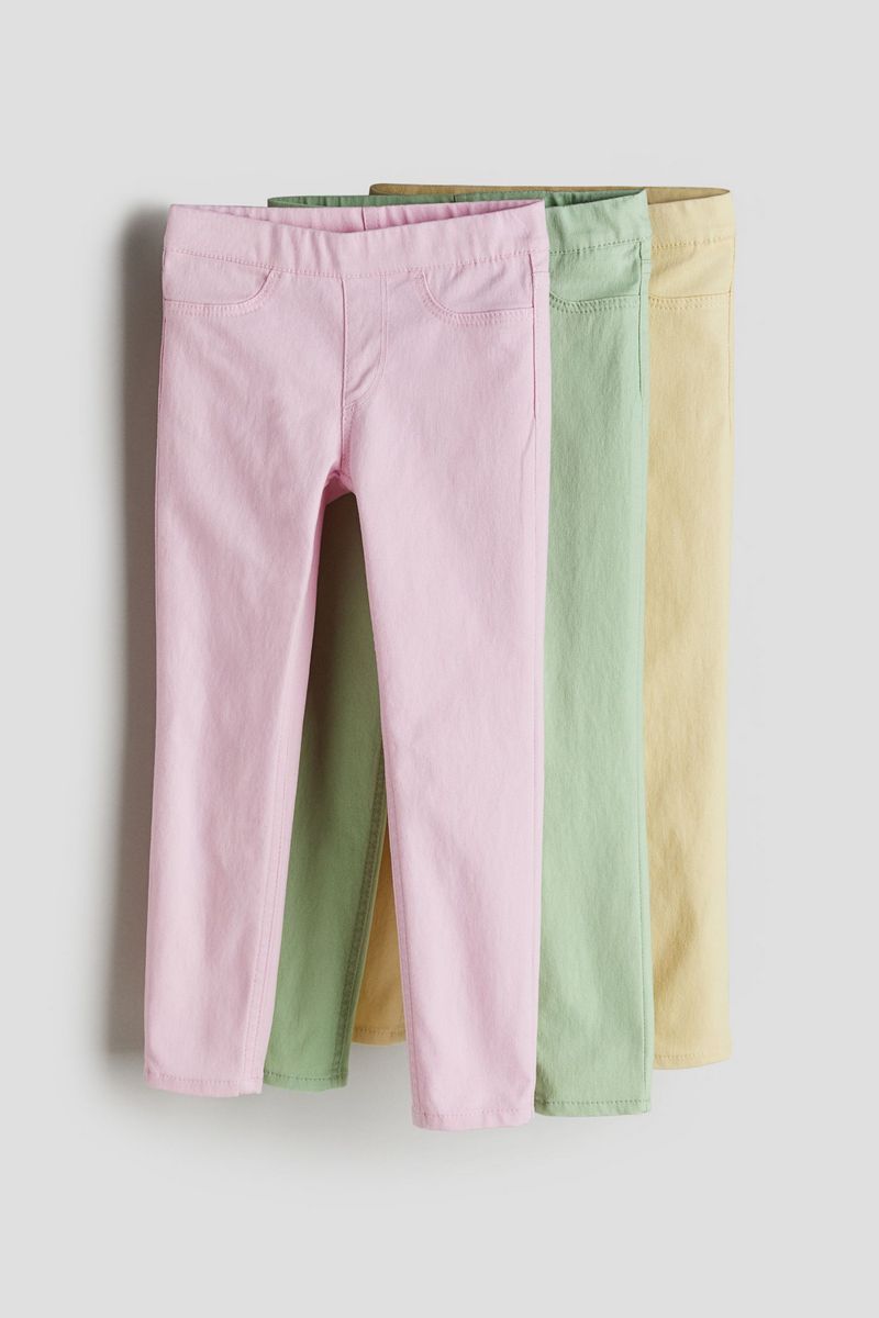 

Брюки детские H&M 0771296, Светло-розовый; светло-зеленый; желтый, 104, 0771296