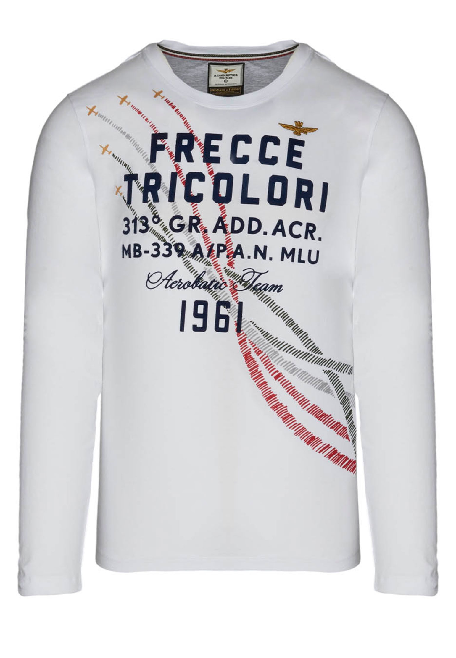 

Лонгслив мужской Aeronautica Militare 138187 белый 3XL, 138187