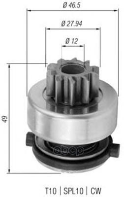 

Бендикс стартера MAGNETI MARELLI 940113020357