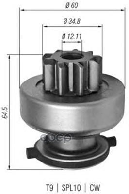 

Бендикс стартера MAGNETI MARELLI 940113020349