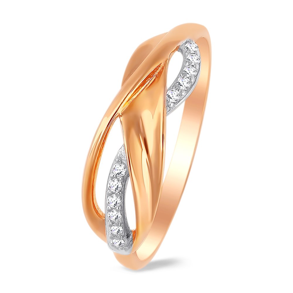 

Кольцо женское из красного золота с фианитом 585Gold 301010528, р. 16, 301010528