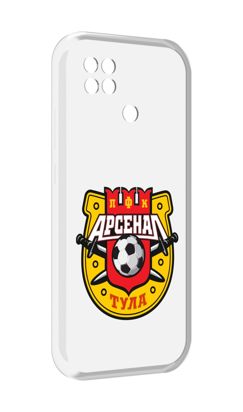 

Чехол MyPads фк арсенал тула мужской для Xiaomi Poco C40, Прозрачный, Tocco