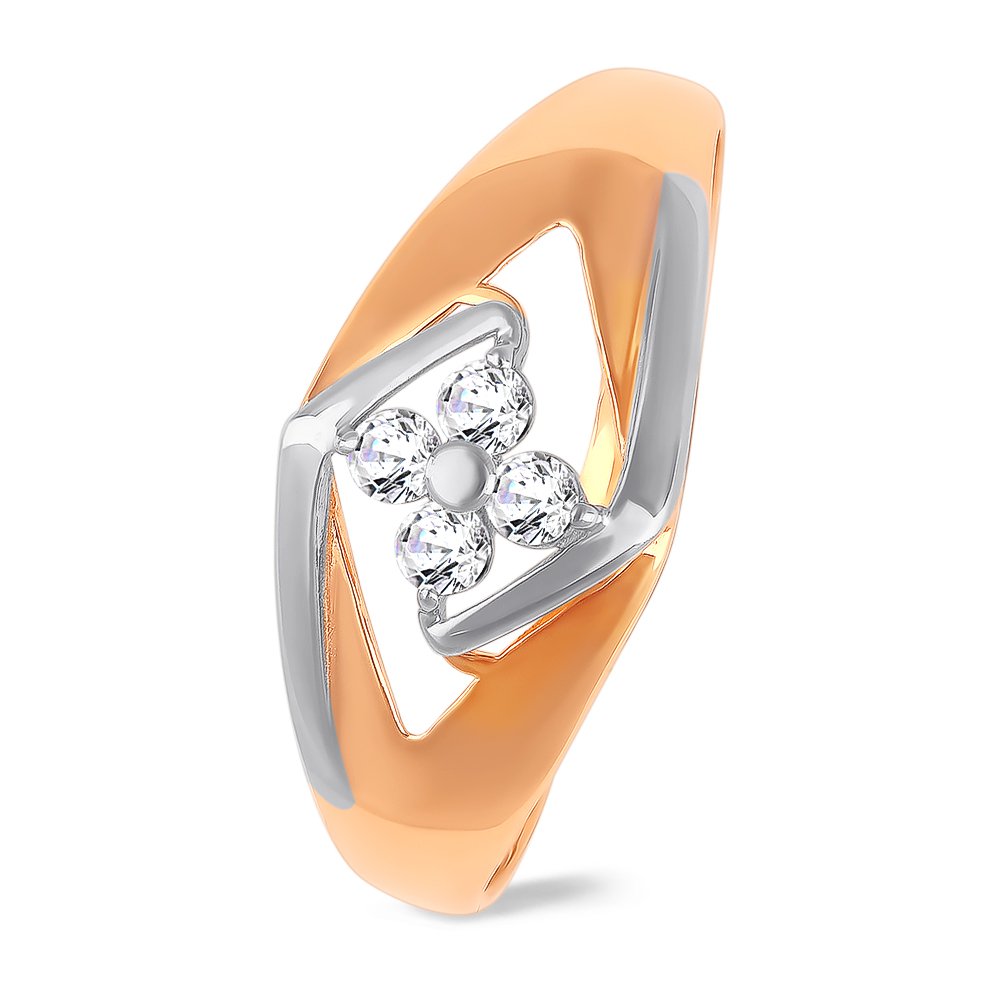 

Кольцо женское из красного золота с фианитом 585Gold 301010497, р, 301010497