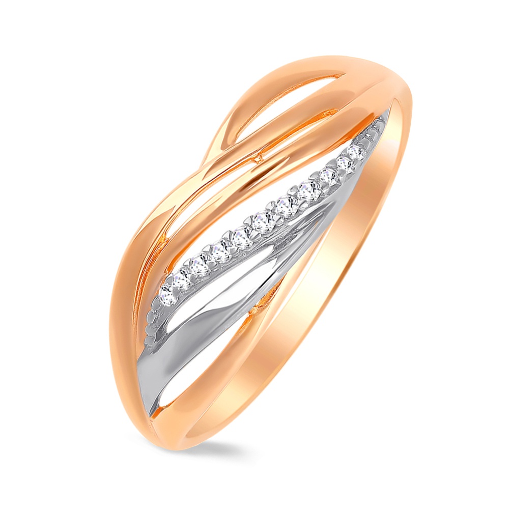 

Кольцо из золота р.  585Gold 301010570, фианит, 301010570