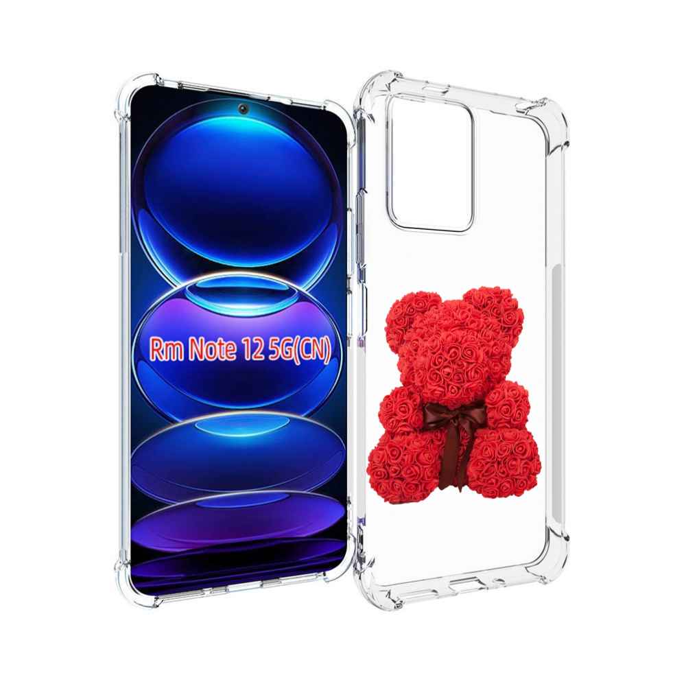 

Чехол MyPads мишка-из-розочек для Xiaomi Redmi Note 12, Прозрачный, Tocco
