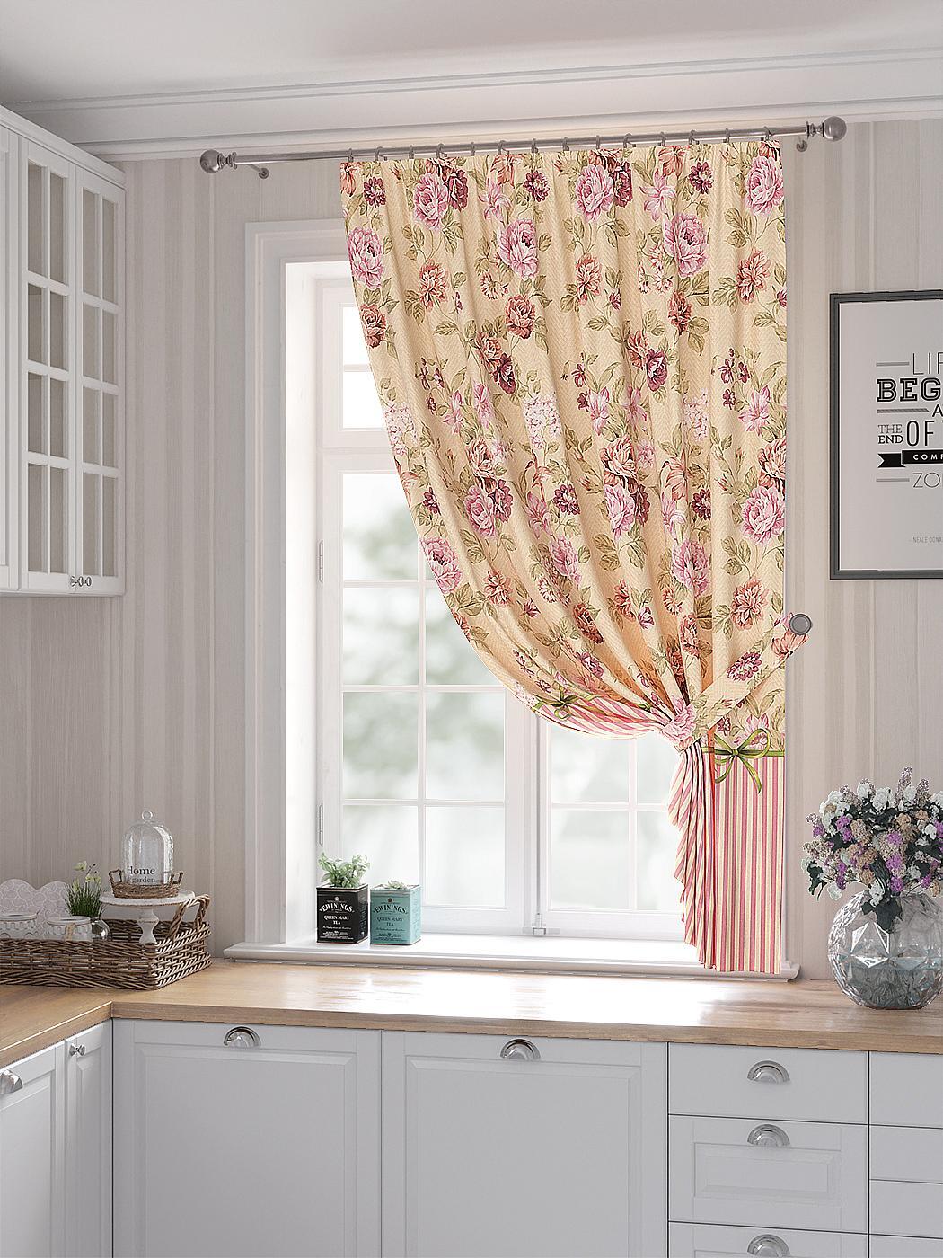 

Комплекты штор AT HOME Гримелонс высота 180 см, ширина 150 см, Бежевый, 530312