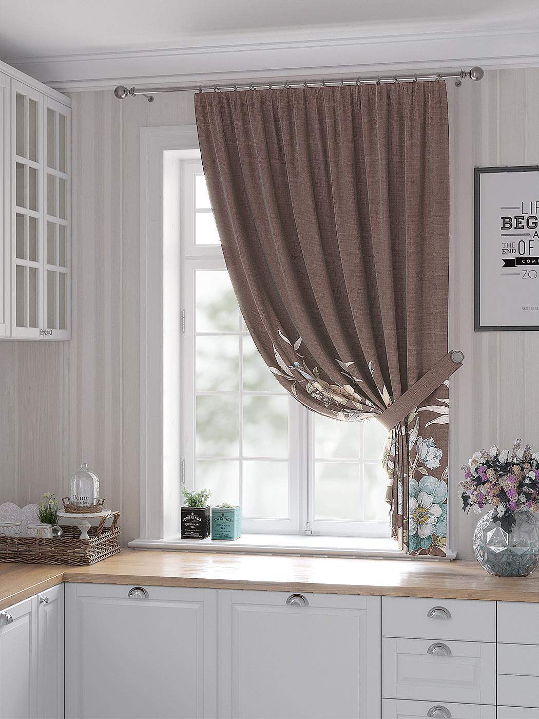 

Комплекты штор AT HOME Фроленсис высота 180 см, ширина 150 см, Бежевый, 530308