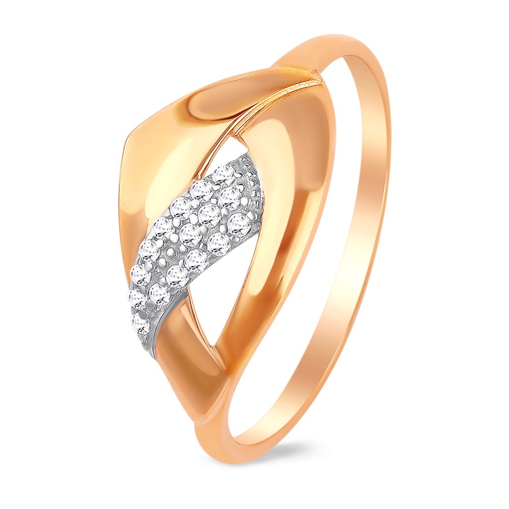 

Кольцо женское из красного золота с фианитом 585Gold 301010448, р, 301010448