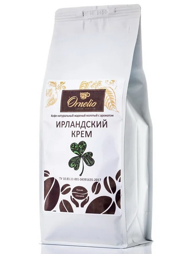 

Кофе жареный молотый Ornelio арабика с ароматом ирландский крем 500 г