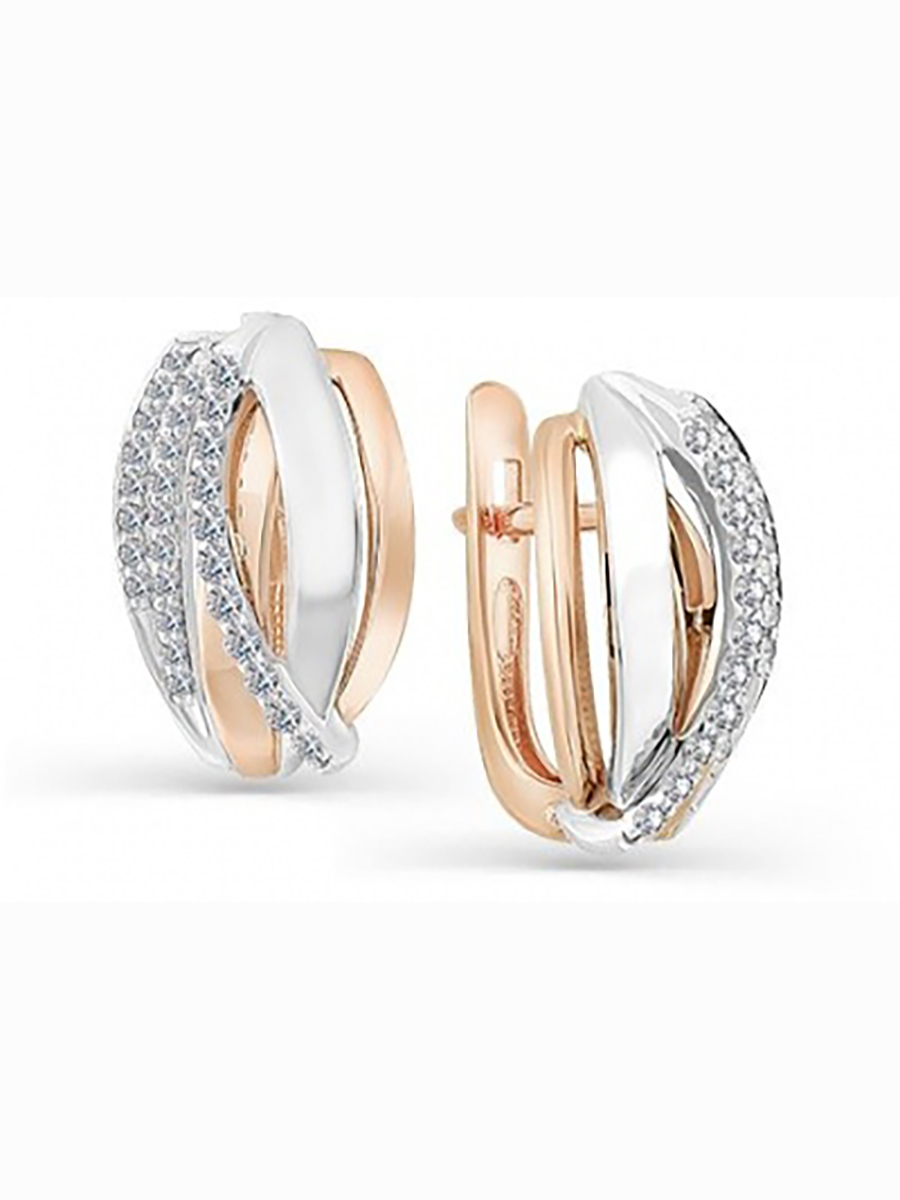 

Серьги из красного золота с 60 бриллиантами Master Brilliant 2-107-227, 2-107-227