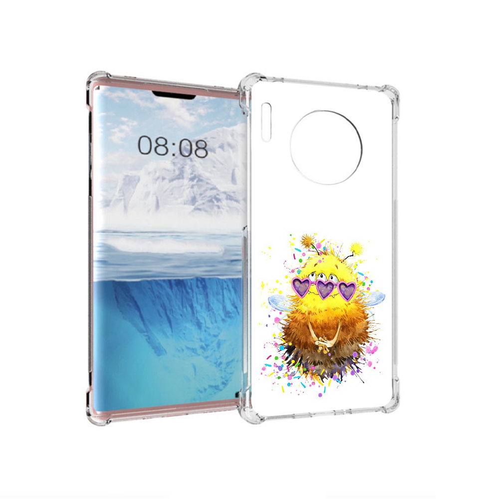 

Чехол MyPads Tocco для Huawei Mate 30 Pro Пушитый шмель, Прозрачный, Tocco