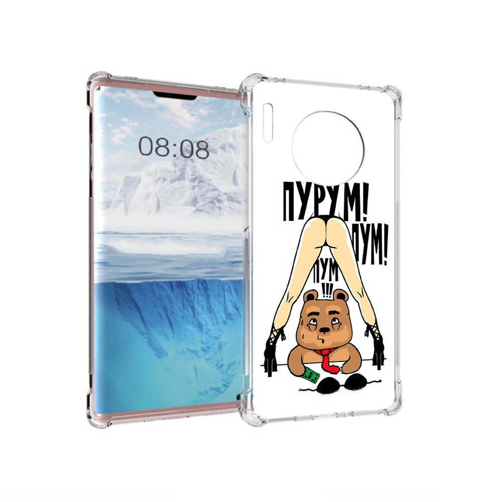 

Чехол MyPads Tocco для Huawei Mate 30 Pro Пурум пум пум, Прозрачный, Tocco