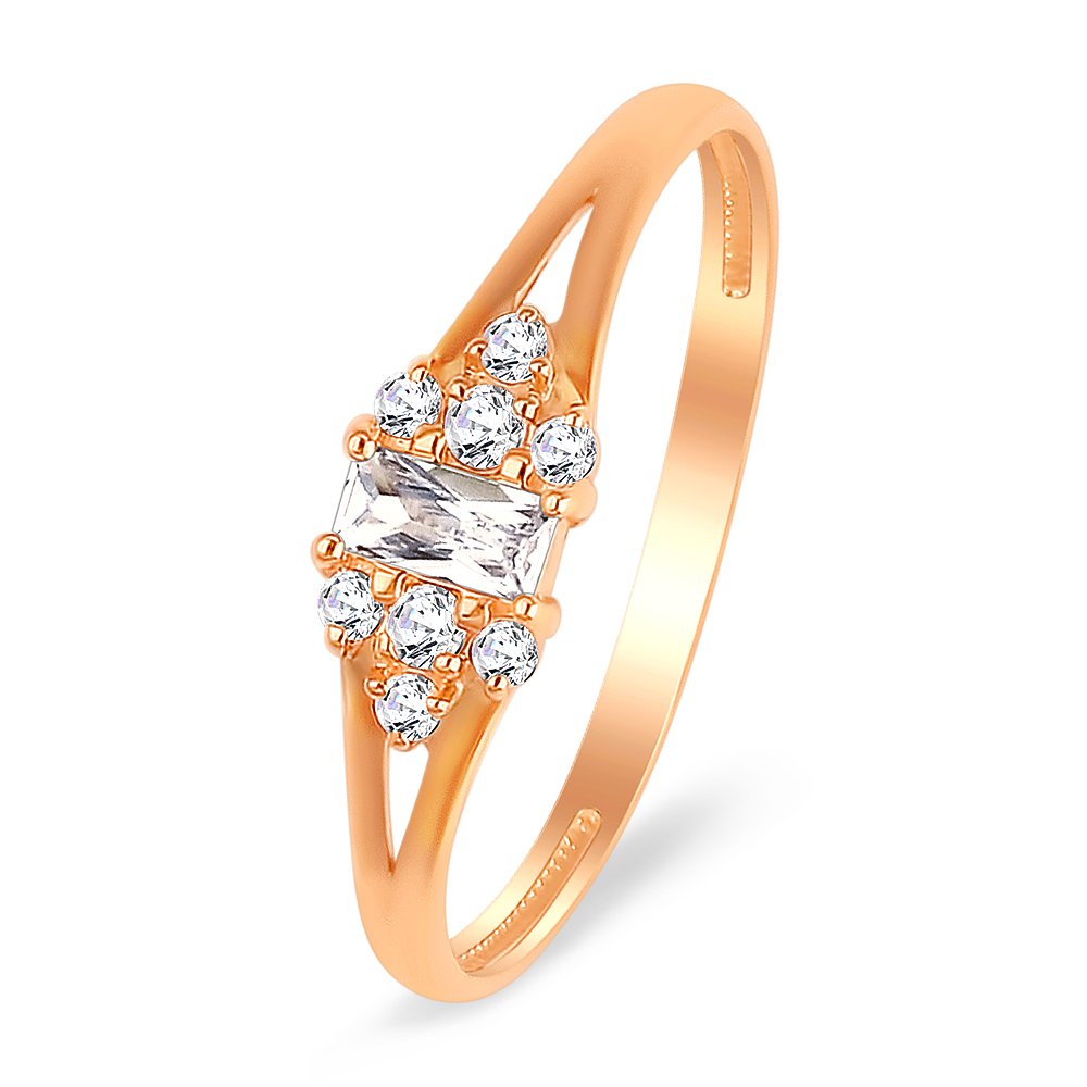 

Кольцо женское из красного золота с фианитом 585Gold 301010430, р, 301010430