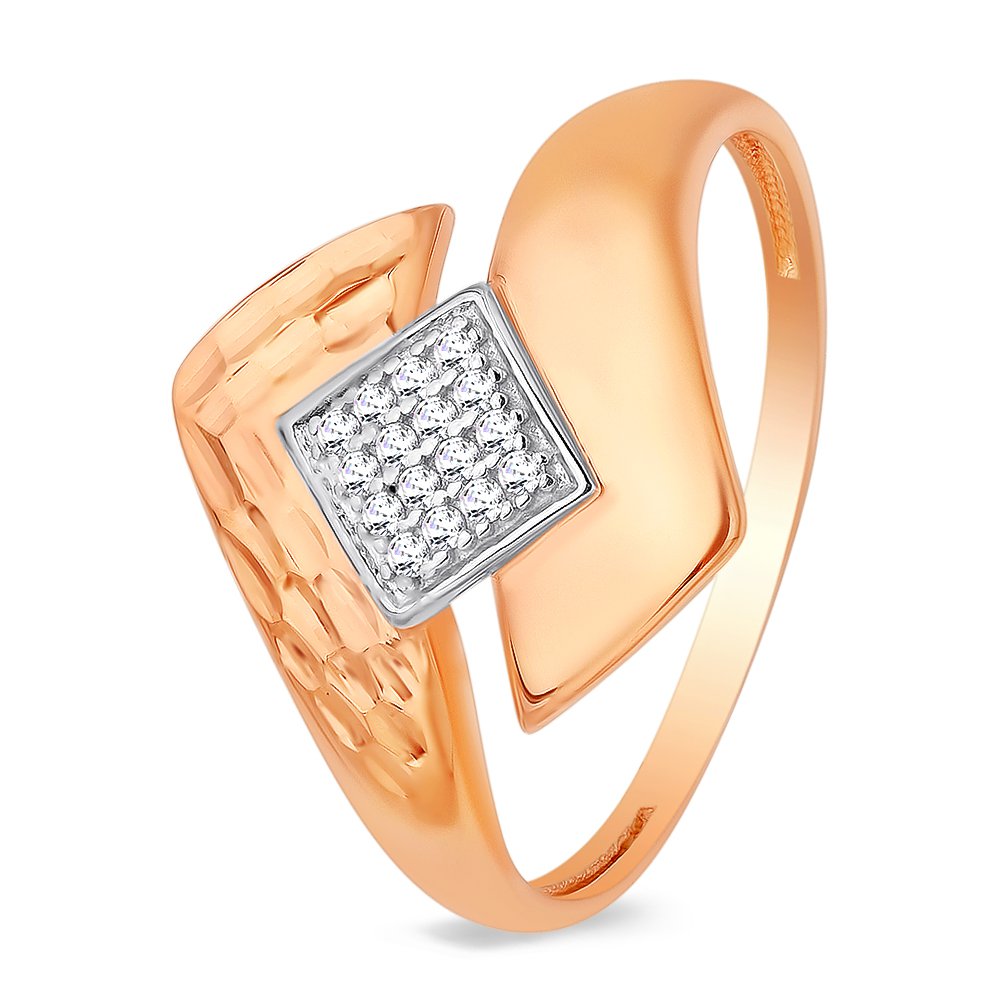 

Кольцо женское из красного золота с фианитом 585Gold 301010390, р, 301010390