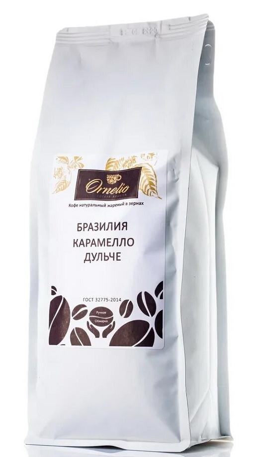 

Кофе арабика Ornelio натуральный жареный в зернах Бразилия карамелло дульче 1 кг
