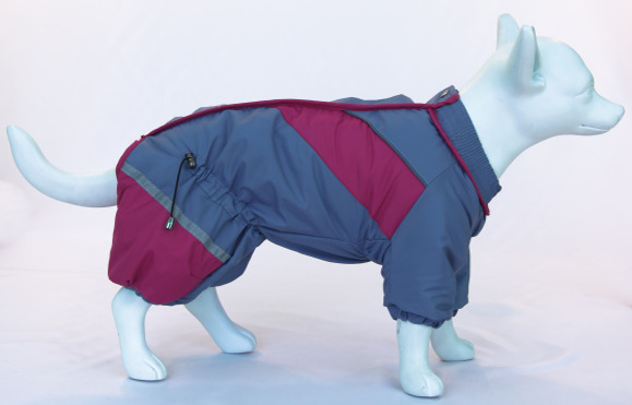 фото Комбинезон g.k.dog 40125д, на синтепоне, светоотражающие полосы, на кнопках, зима