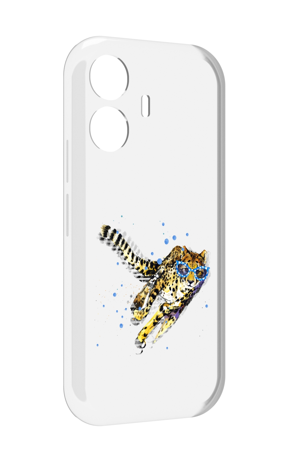 

Чехол MyPads гепард в очках для Vivo Y77E / Vivo iQOO Z6 Lite, Прозрачный, Tocco