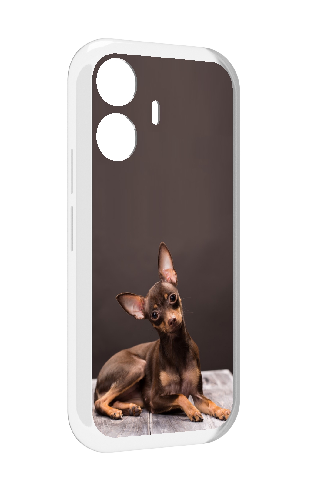 

Чехол MyPads тои терьер для Vivo Y77E / Vivo iQOO Z6 Lite, Прозрачный, Tocco