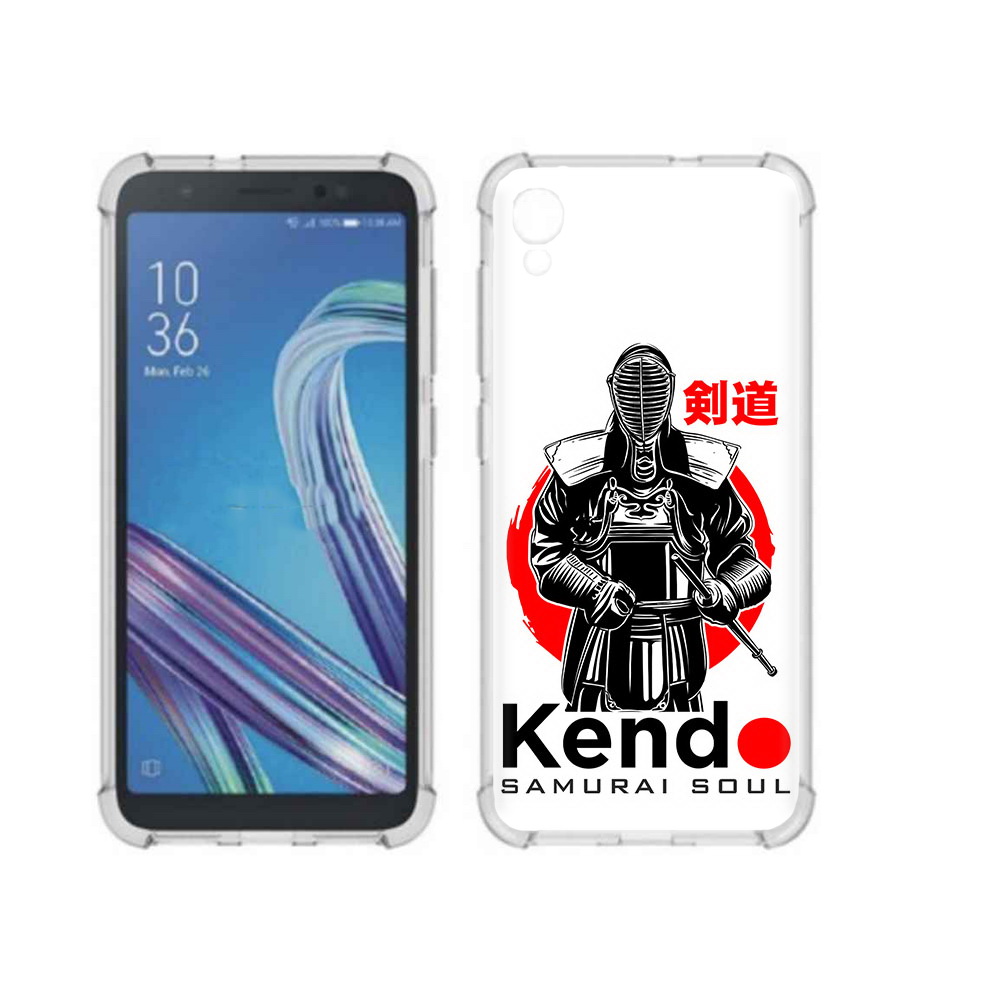 

Чехол MyPads Tocco для Asus ZenFone Live L1 (G552KL) рисованый самурай (PT113202.648.581), Прозрачный, Tocco