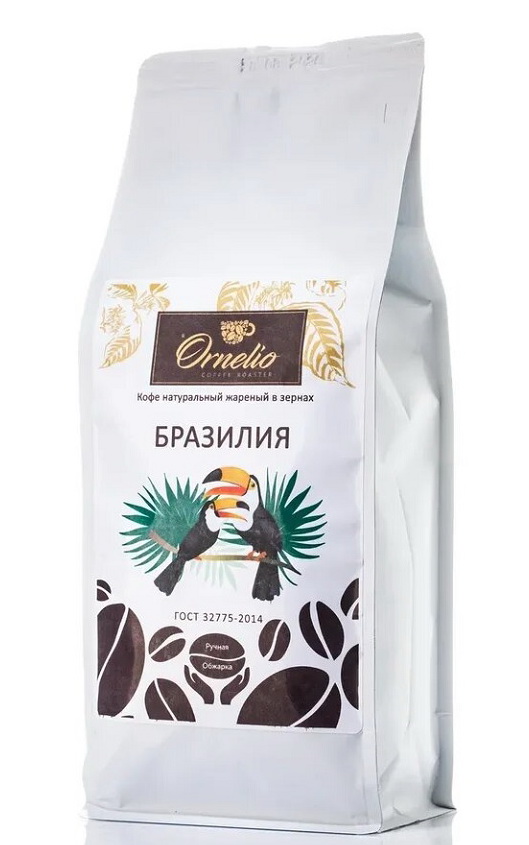 

Кофе арабика Ornelio натуральный жареный в зернах Бразилия 500 г
