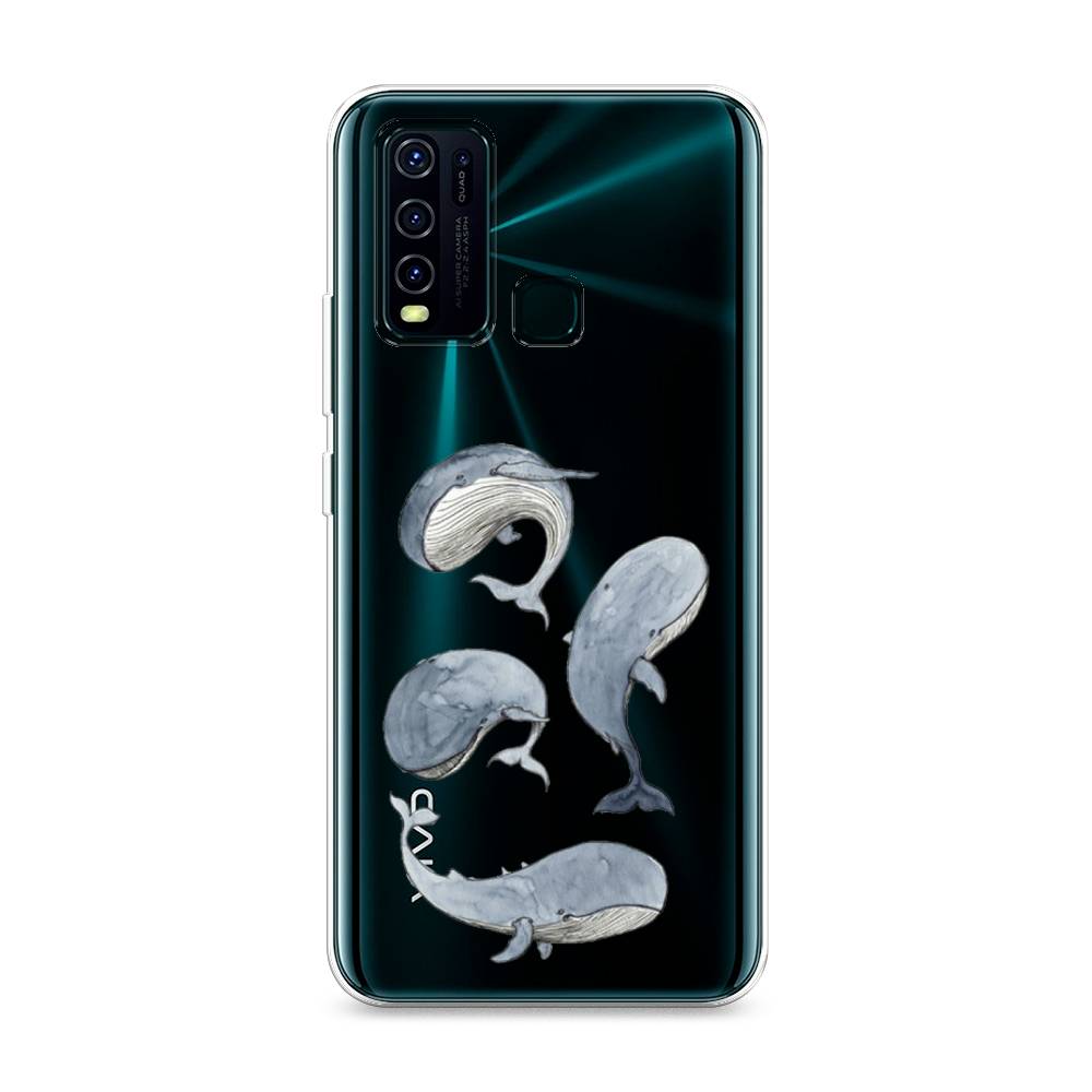 фото Силиконовый чехол "киты" на vivo y30 awog
