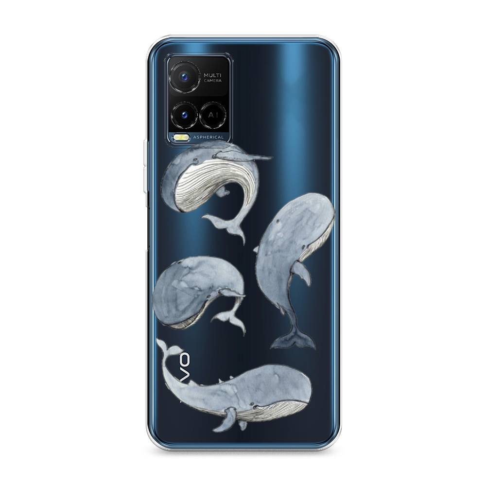 

Чехол Awog на Vivo Y21e "Киты", Разноцветный, 266350-1