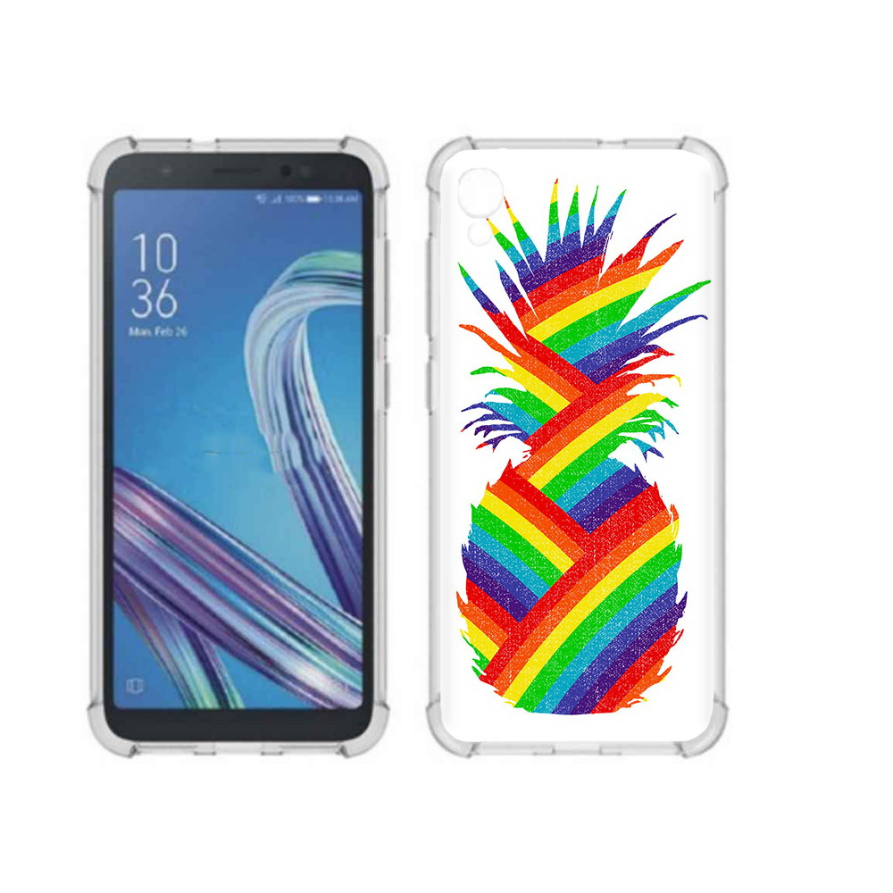 Чехол MyPads Tocco для Asus ZenFone Live L1 (G552KL) радужный ананас (PT113202.648.566)