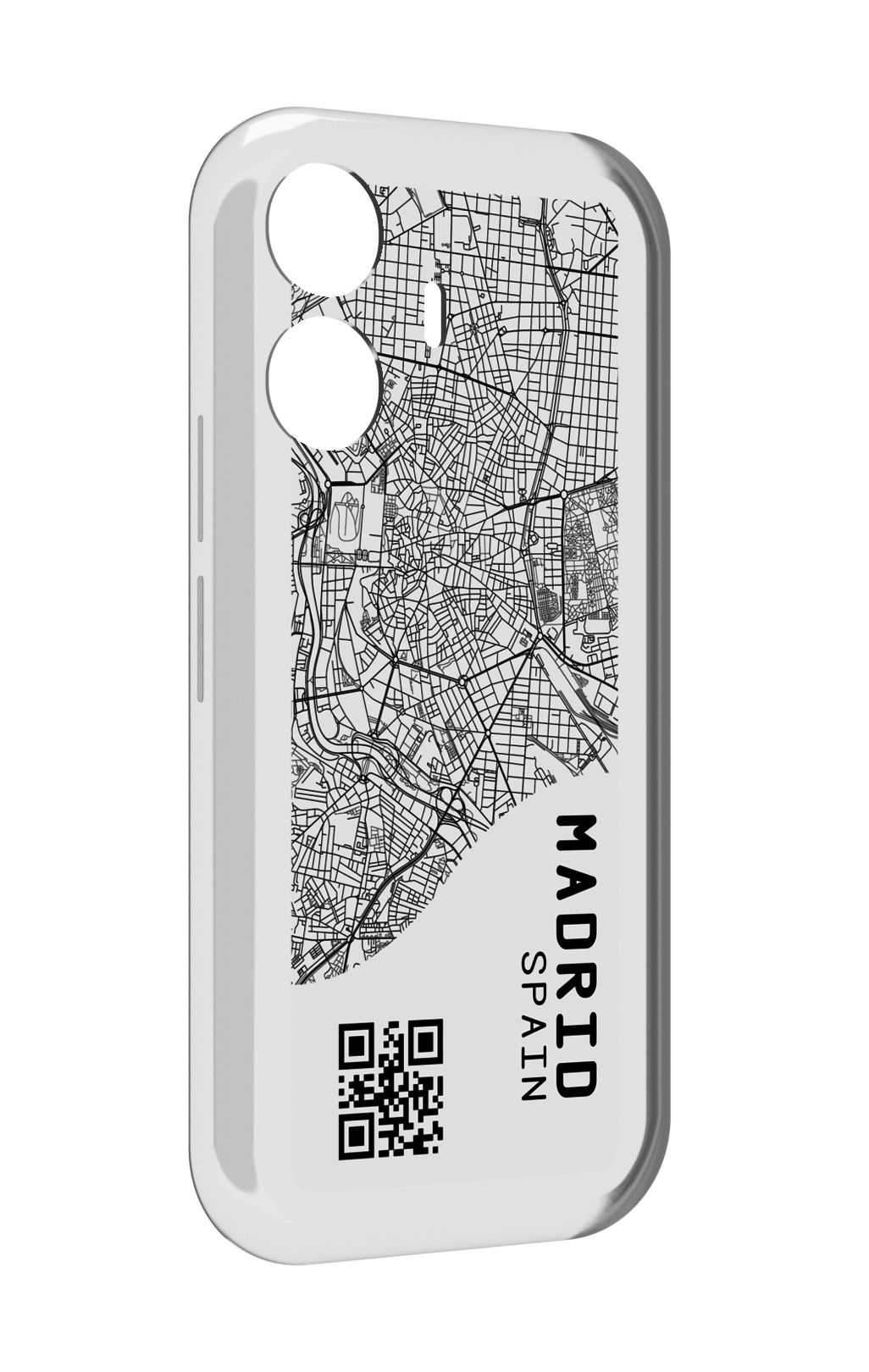 

Чехол MyPads схема-мадрид для Vivo Y77E / Vivo iQOO Z6 Lite, Прозрачный, Tocco