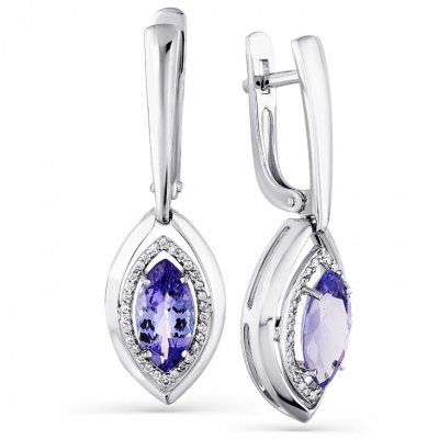 

Серьги из белого золота с танзанитами и бриллиантами Master Brilliant 2-207941-00-31, 2-207941-00-31