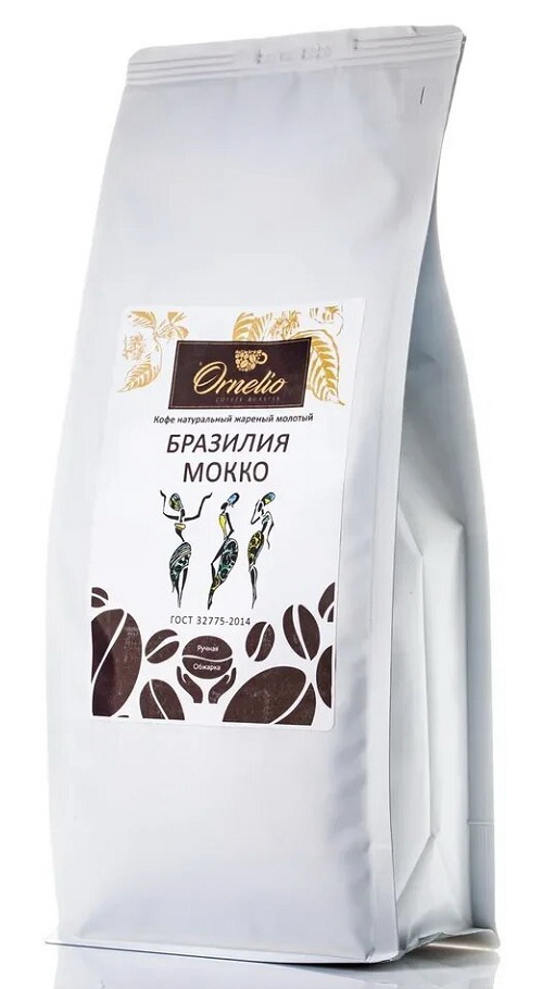 

Кофе арабика Ornelio натуральный жареный молотый Бразилия мокко 1 кг