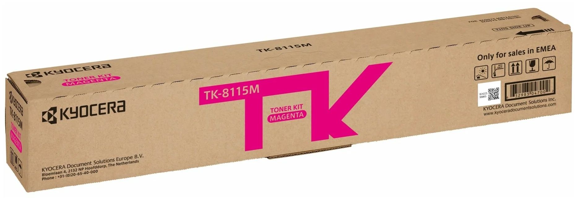 

Тонер-картридж для лазерного принтера Kyocera (TK-8115M) пурпурный, оригинальный