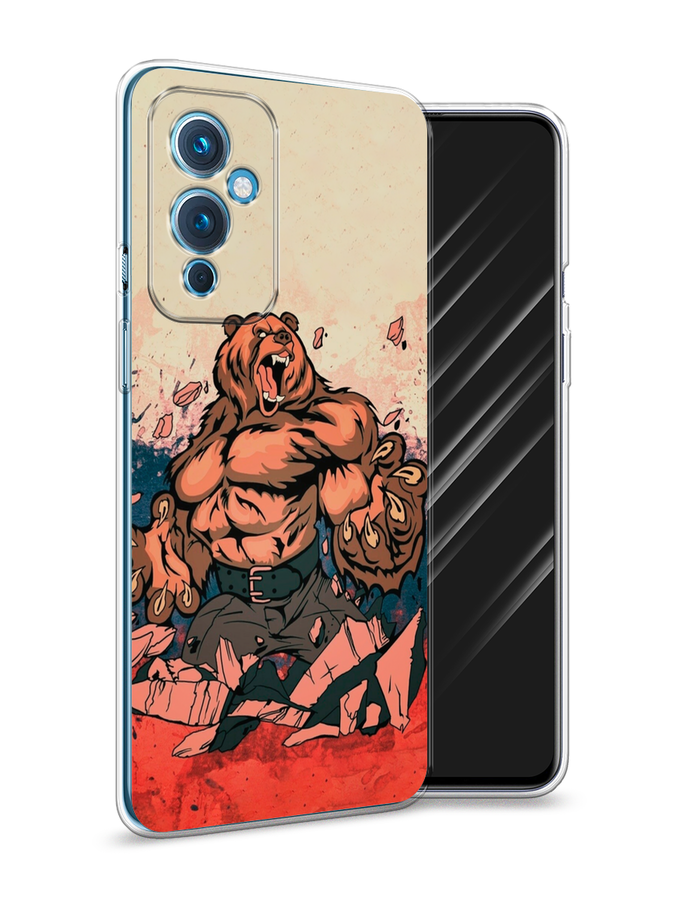 

Чехол Awog на OnePlus 9 LE2110 / ВанПлас 9 LE2110 "Медведь с флагом РФ", Разноцветный, 152750-2