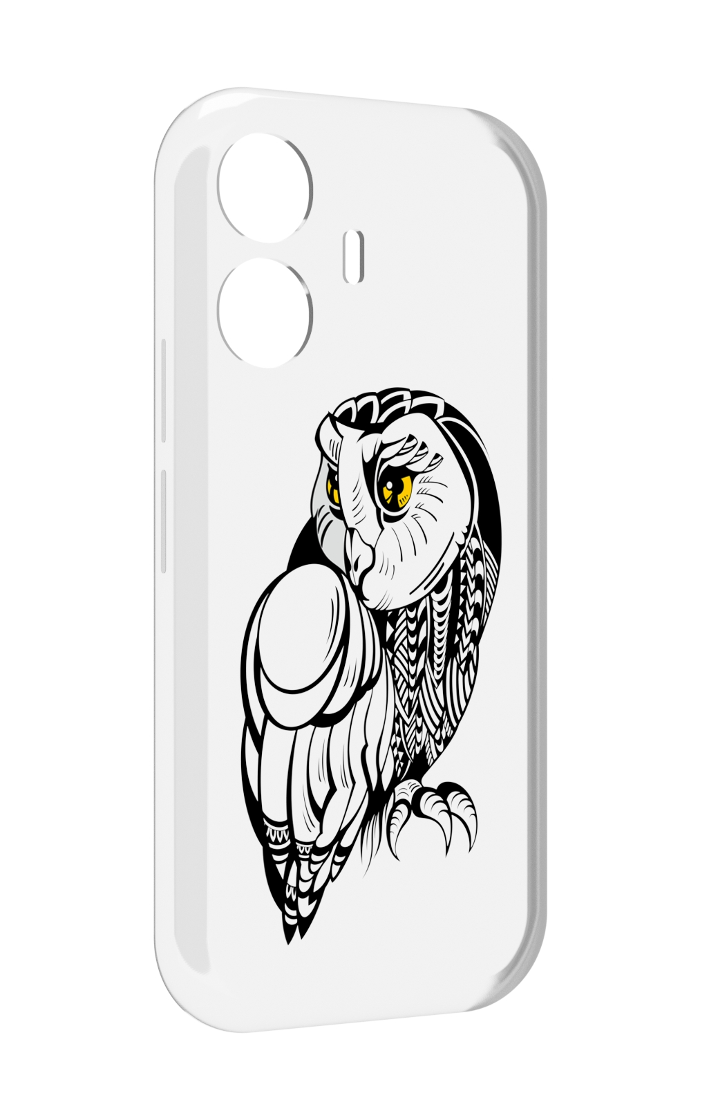

Чехол MyPads сова-красотка для Vivo Y77E / Vivo iQOO Z6 Lite, Прозрачный, Tocco