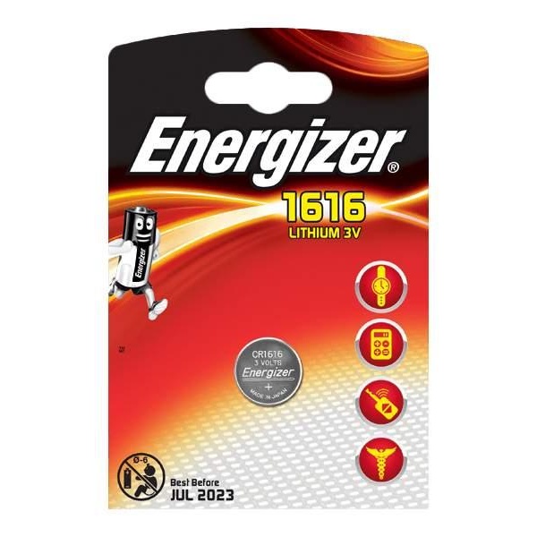 

ENERGIZER 7638900411539 7638900411539_элемент питания! CR1616 литиевый ENERGIZER (блистер