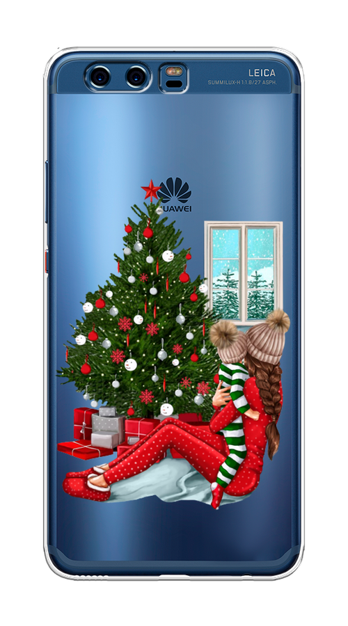 

Чехол на Huawei P10 Plus "Новый год с мамой", Красный;зеленый;голубой, 62350-6